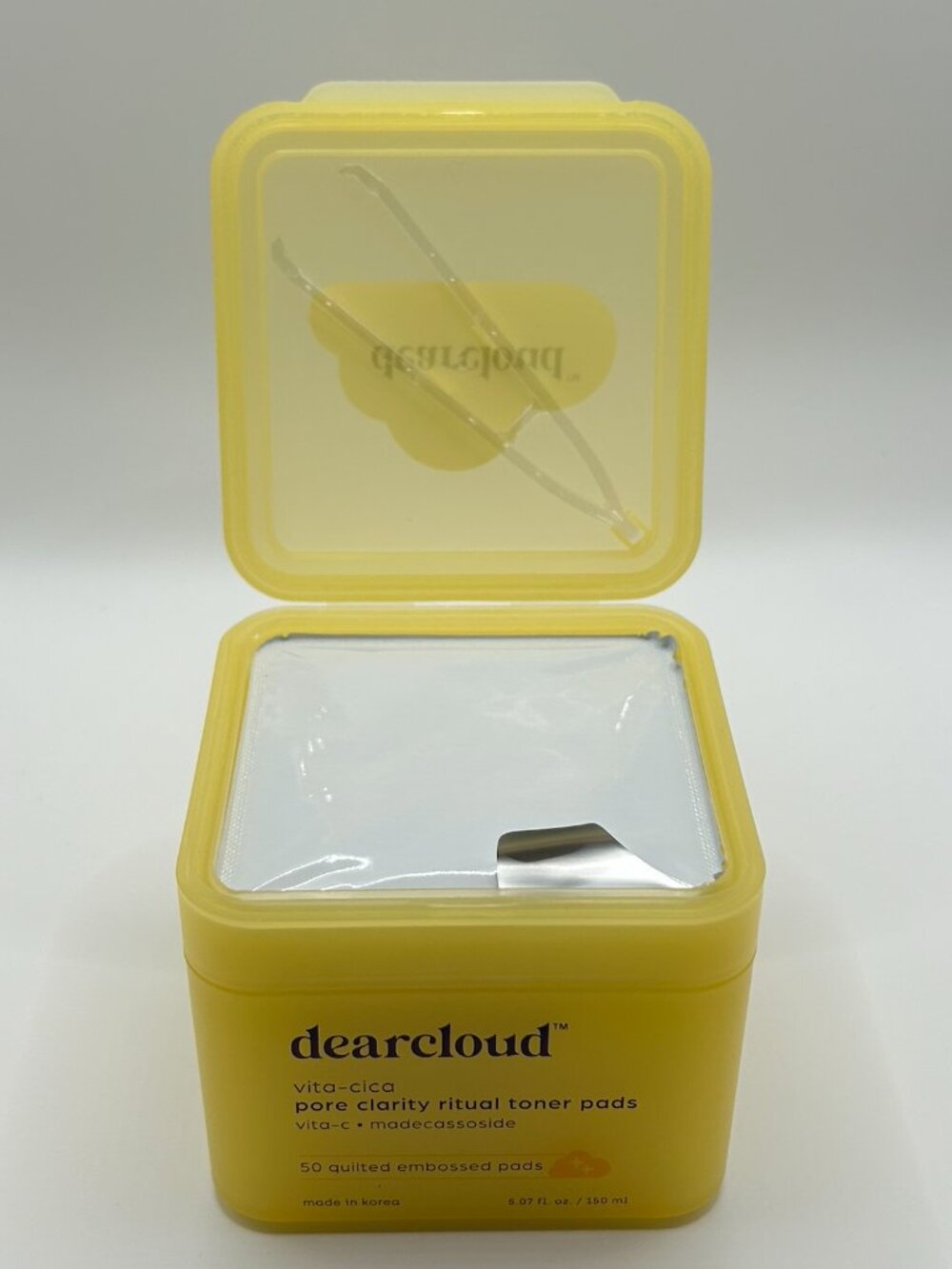 Dearcloud Vita-Cica Pore Clarity Toner Pads 50ct NIB Brightening & Pore Care